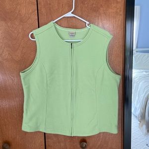 LL Bean fleece vest 1X
